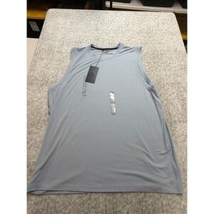 VRST Mens Icon Tank Faded Blue Sleeveless Training Top XL MAX232408‎ NEW